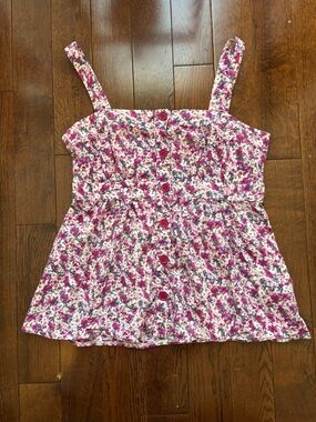Y2K Floral Button Down Top